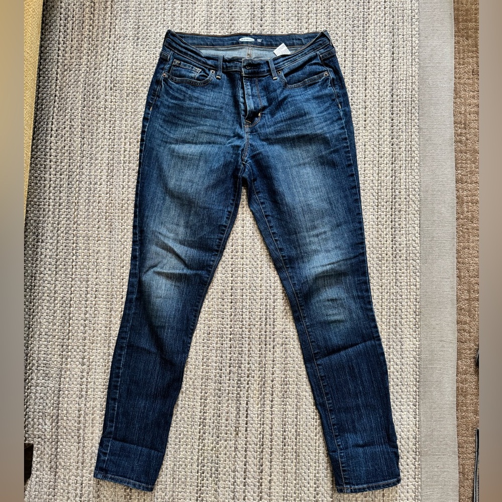 Old Navy Women's Deep Blue Skinny Jeans